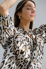 Camisa Agata Print Crudo