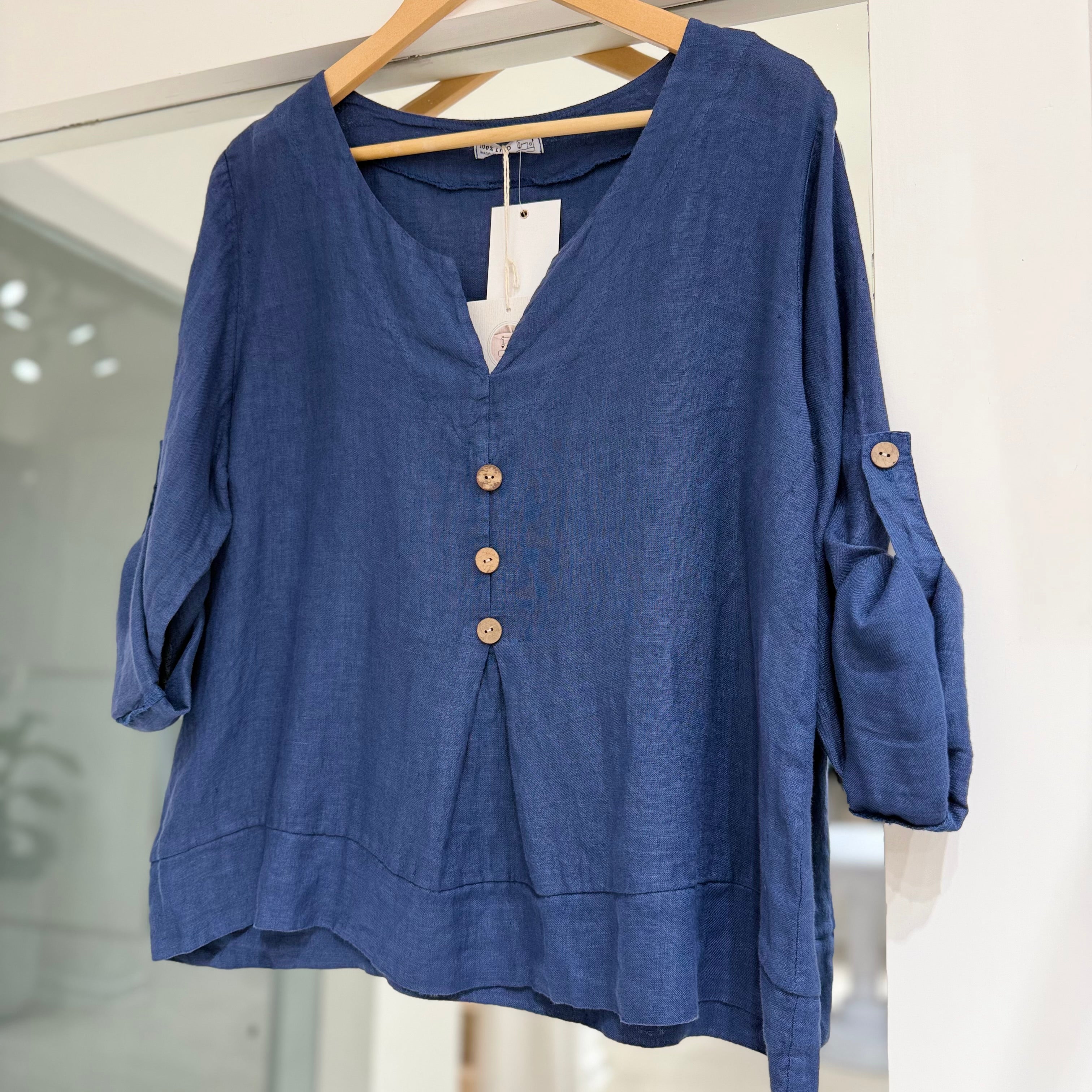 Blusa Roma Azul Marino