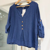 Blusa Roma Azul Marino
