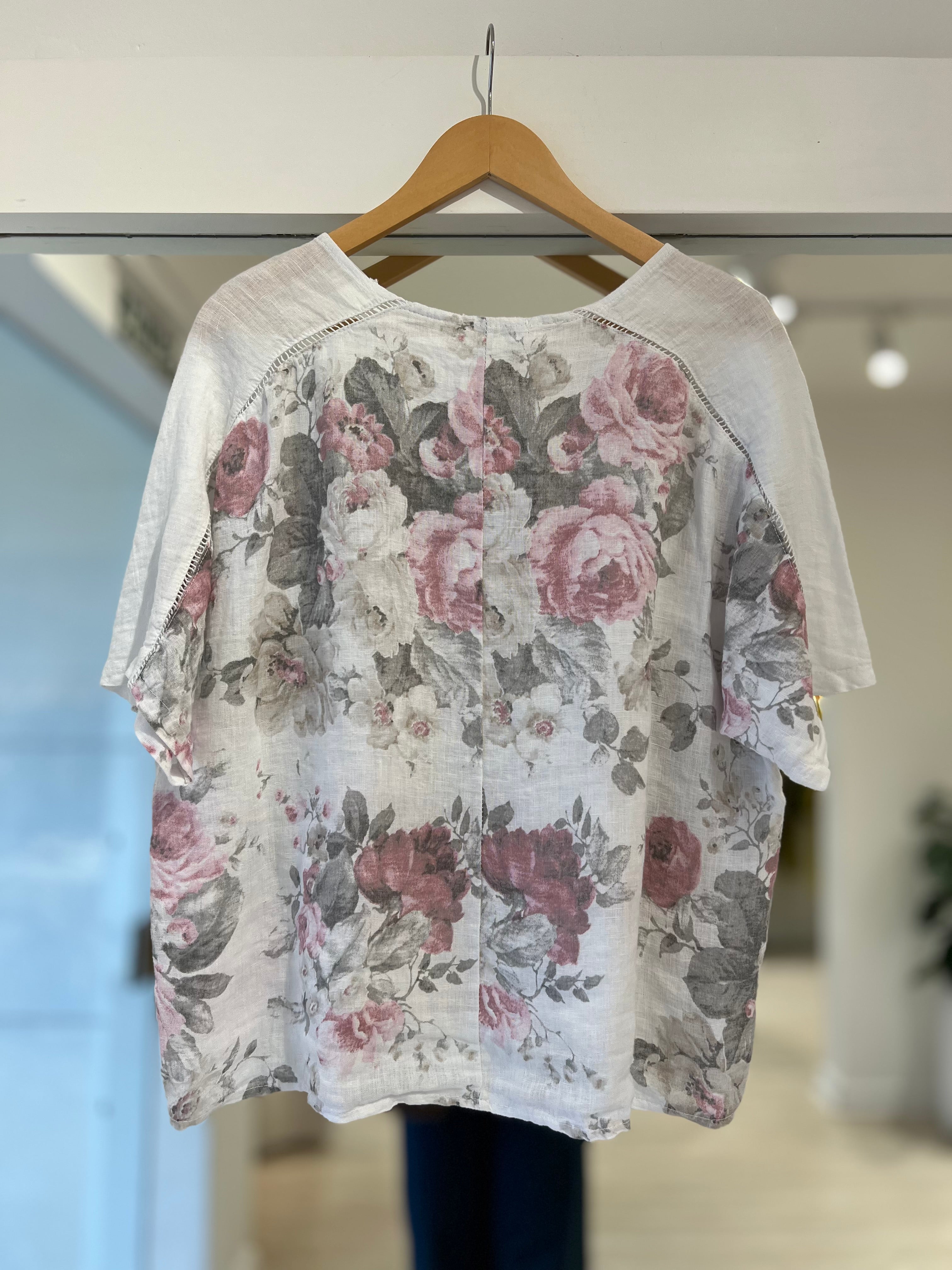 Blusa Garden blanca