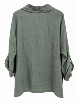 Camisa Libia verde seco