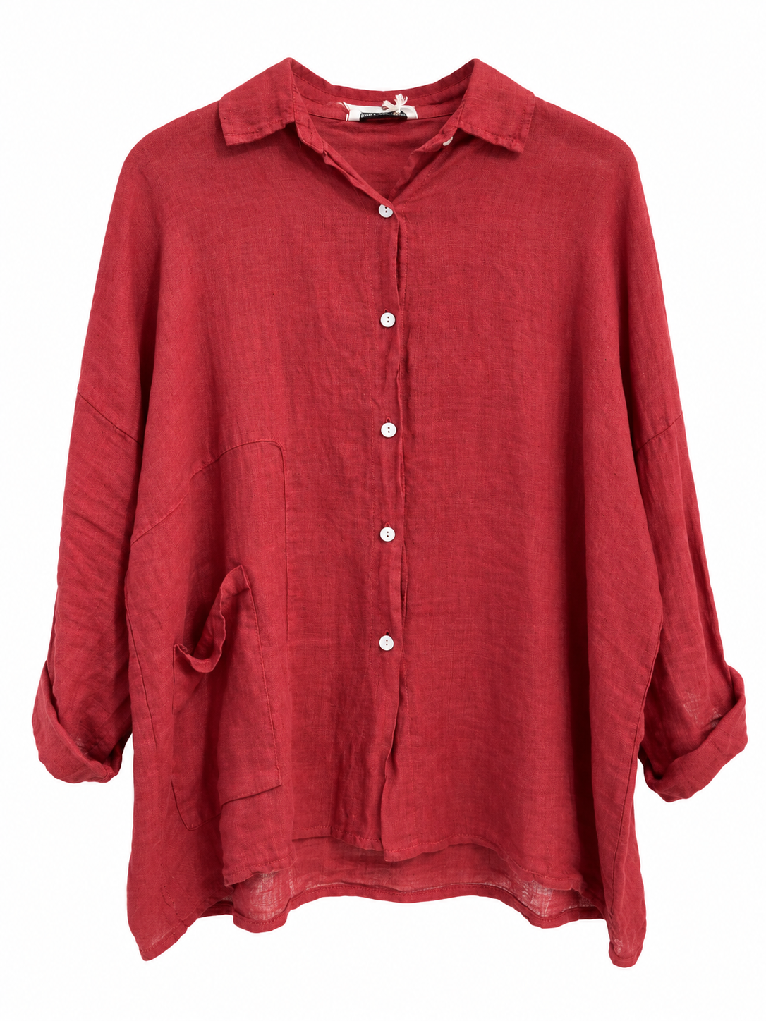 Camisa Libia bordó