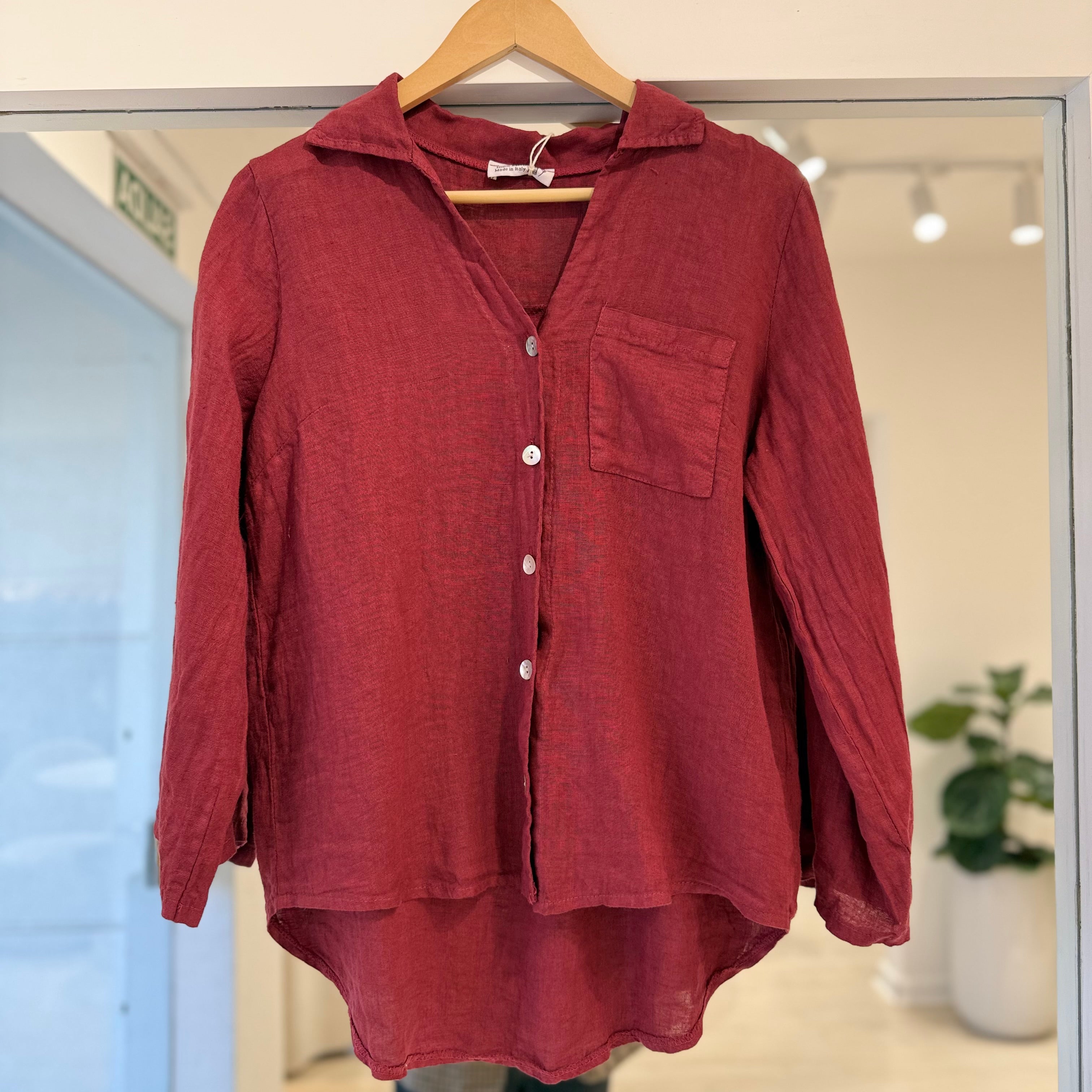 Camisa Bali Bordo
