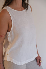 Musculosa Selina Off white CÁPSULA