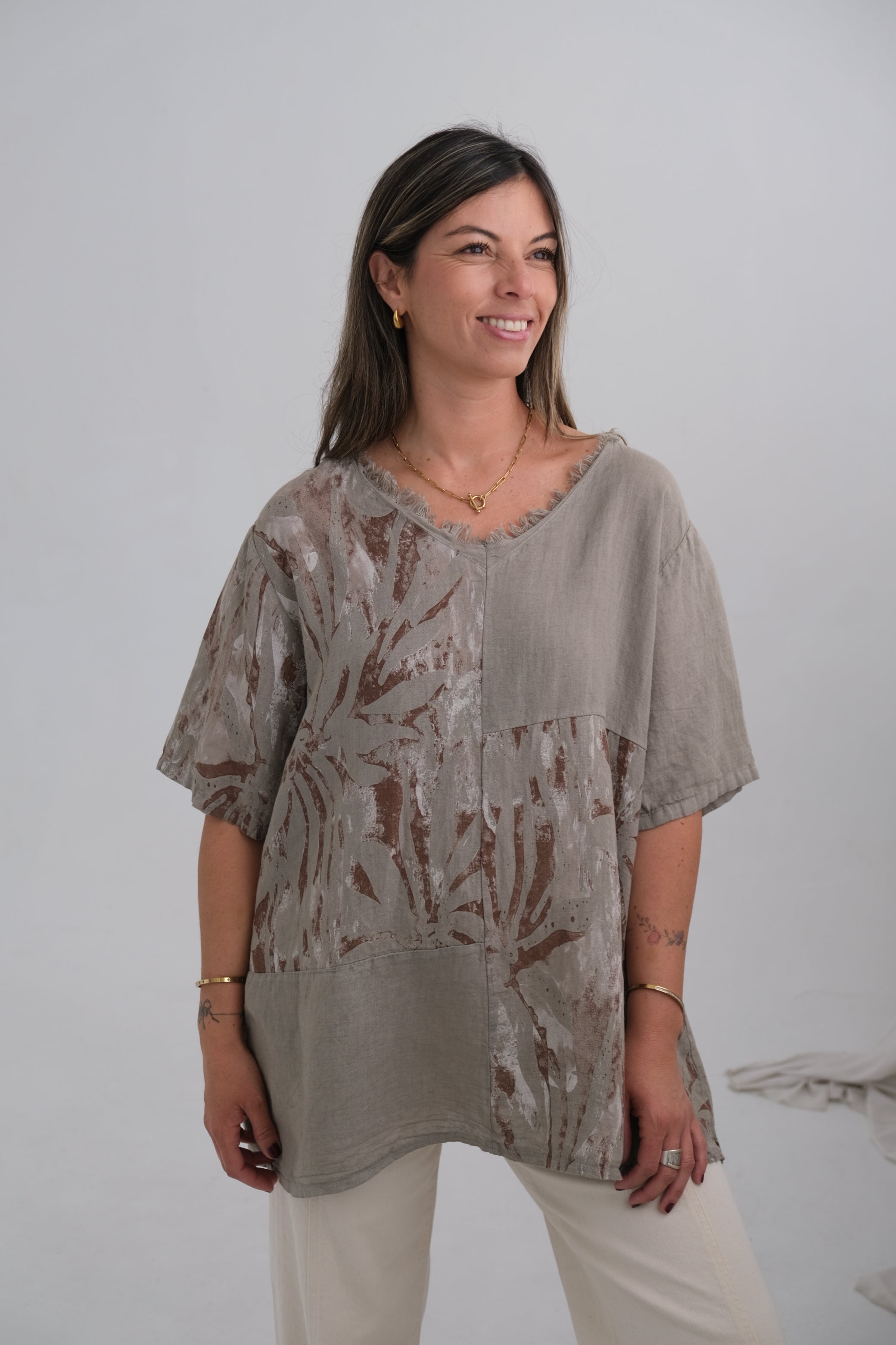 Blusa Magnolia Visón