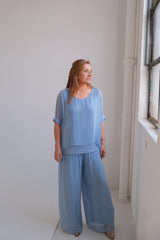 Pant Sirmione Celeste