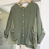 Blusa Marfil Verde