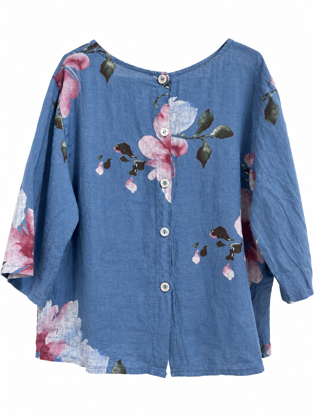 Blusa candela estampada azul