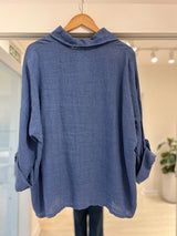 Camisa Libia azul jean
