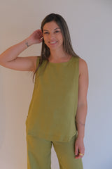 Musculosa Selina Pistacho CÁPSULA