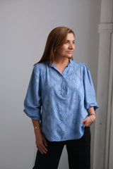 Blusa Madrid Celeste Jean
