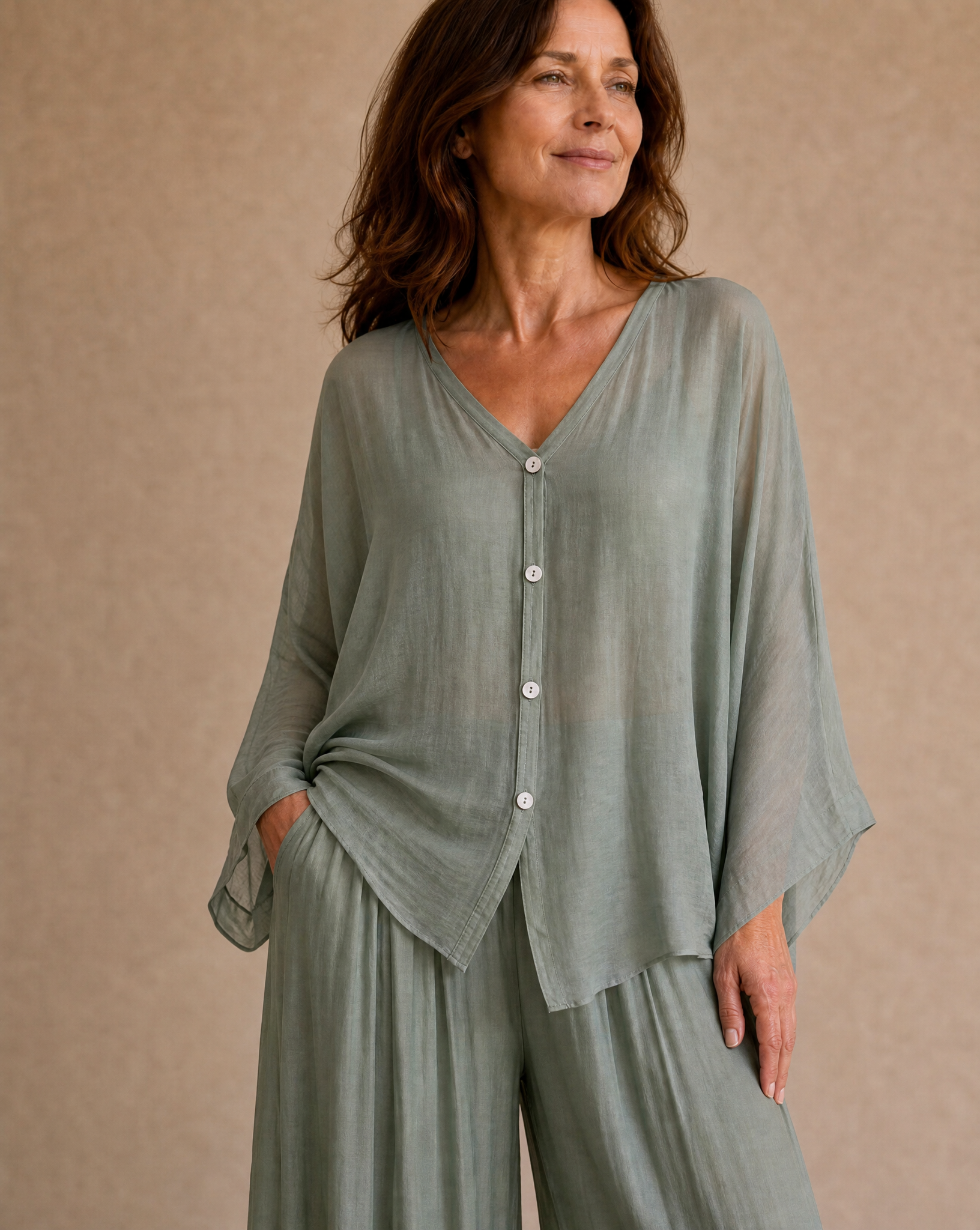 Camisa Cerdeña Verde Agua