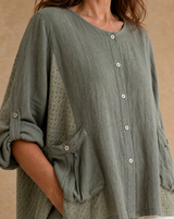 Blusa Marfil Verde
