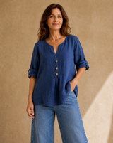 Blusa Roma Azul Marino
