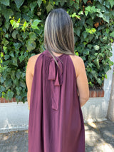 Vestido Sintra Bordeaux