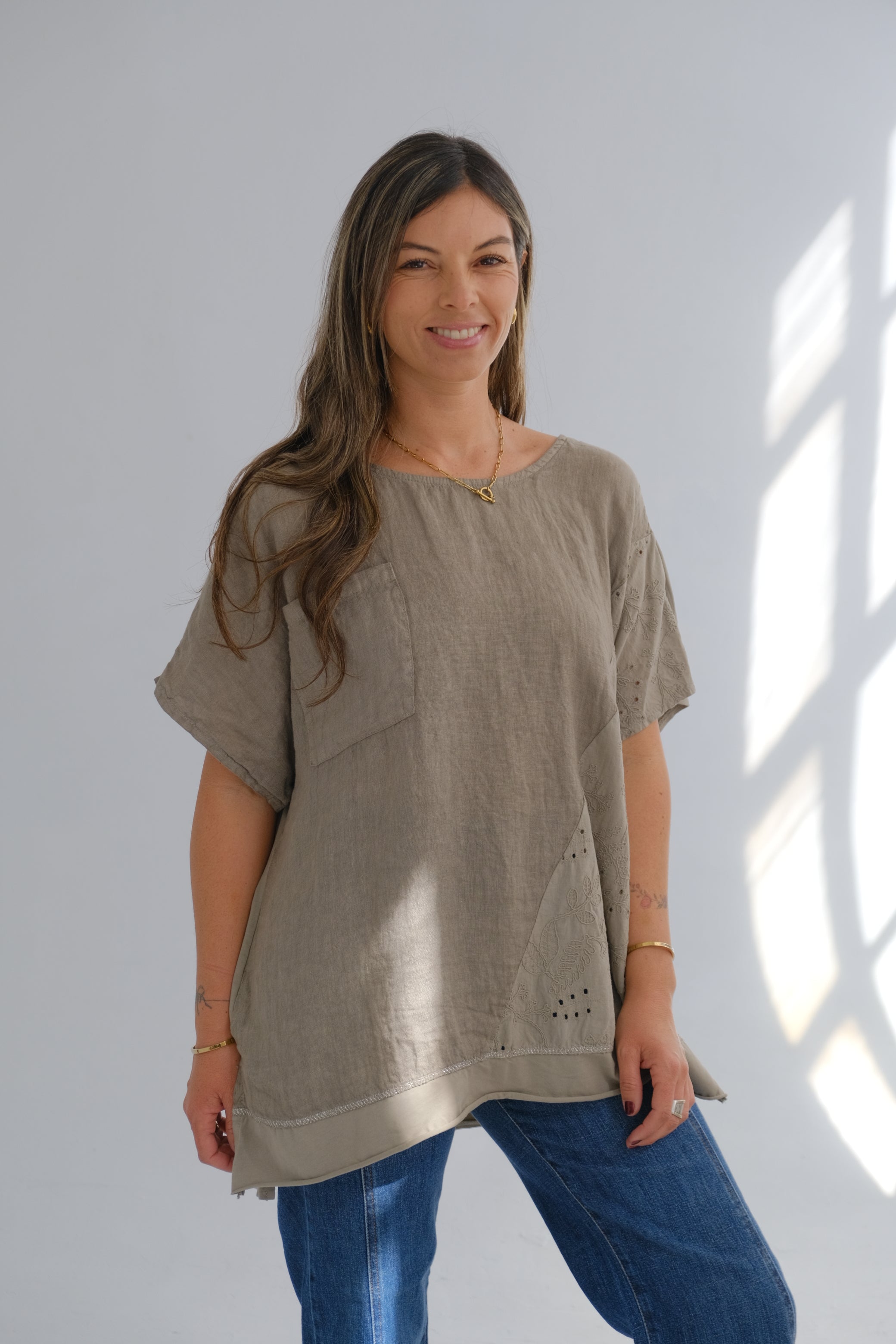 Blusa Azucena Visón
