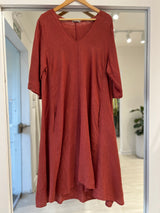 Vestido Magic Midi terracota