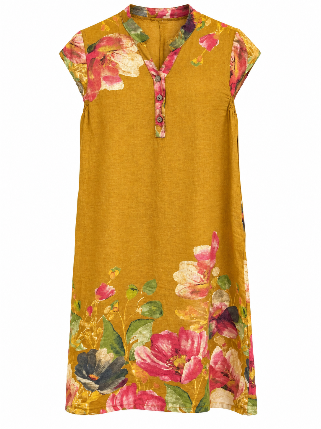Vestido Lita Mostaza