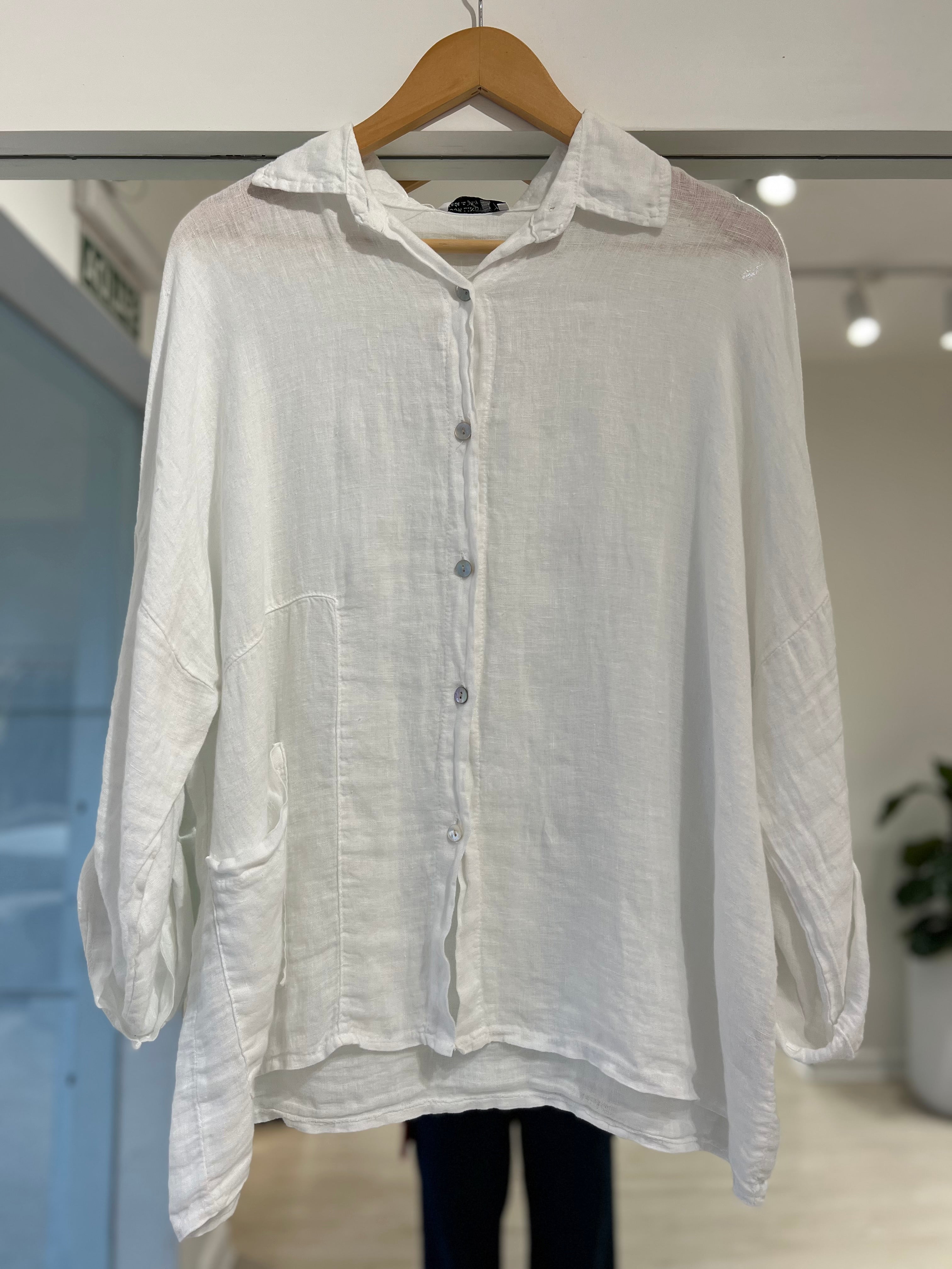 Camisa Libia blanco