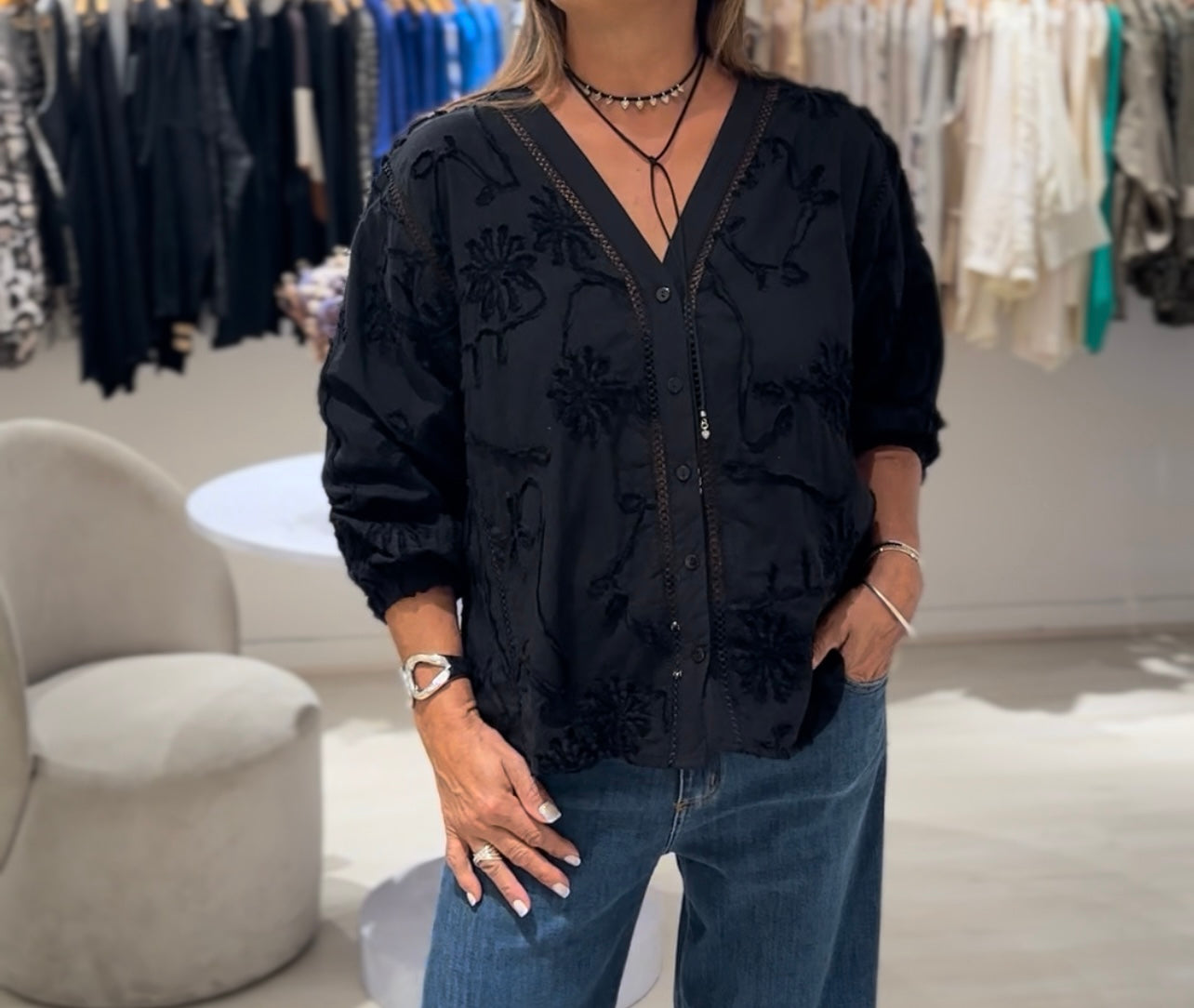 Camisa Sara Negro