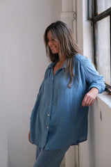 Camisa Taormina Aqua