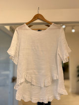blusa Marina blanca