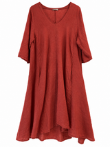 Vestido Magic Midi terracota