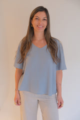 Blusa volado jean Cápsula