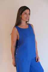 Musculosa Selina Azul CÁPSULA