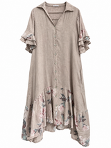 Vestido Flora Beige