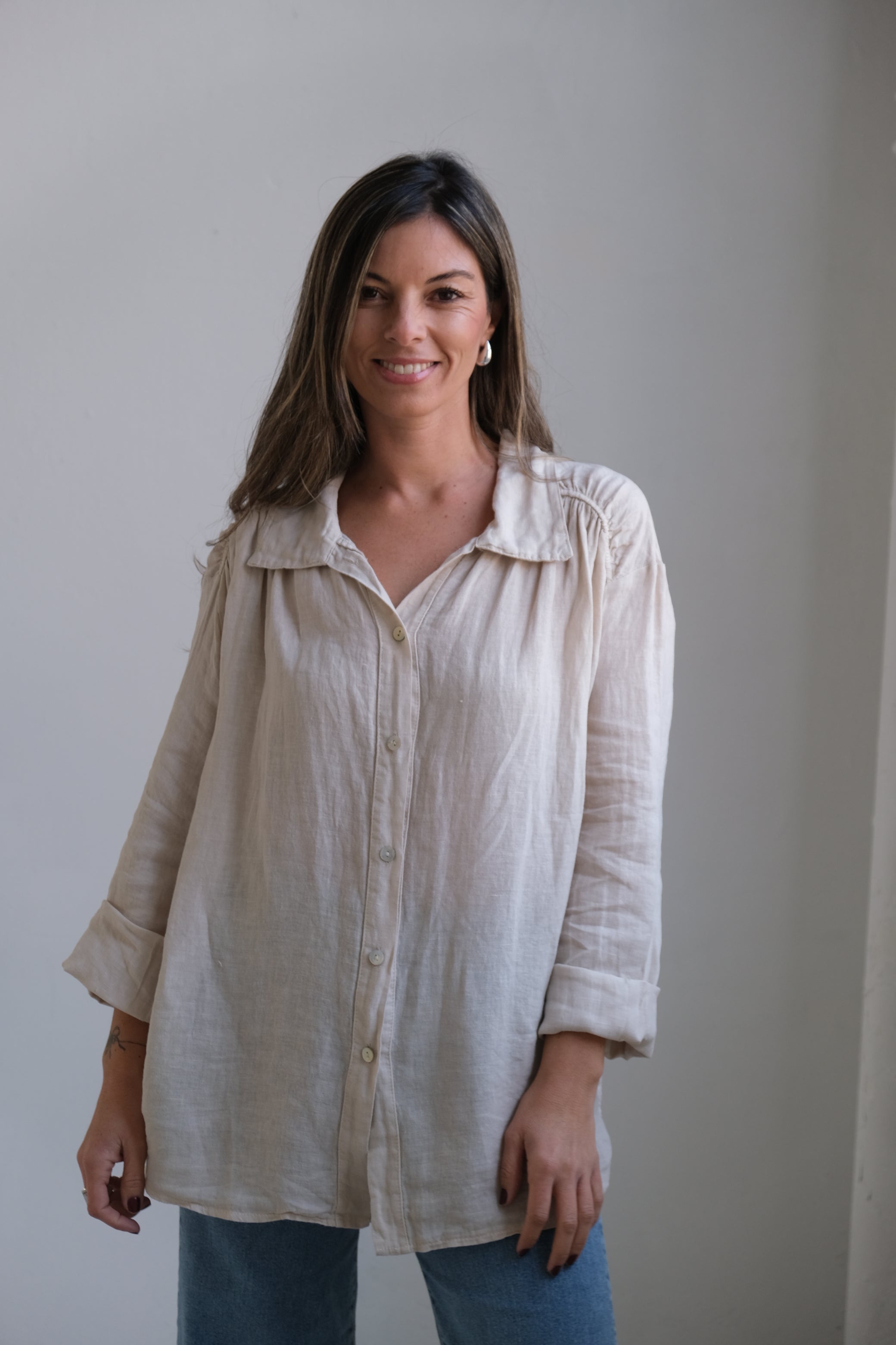 Camisa Taormina Beige