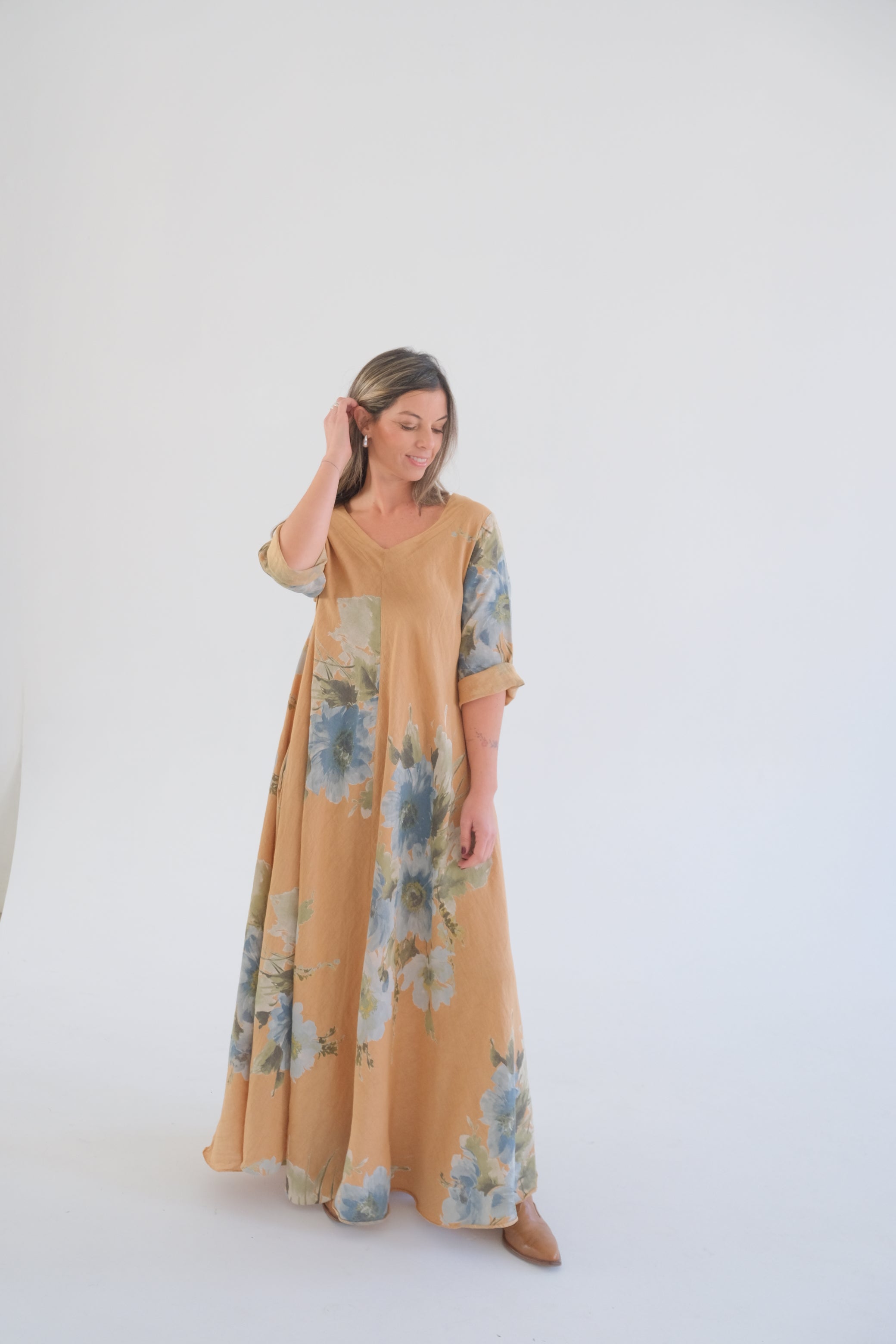 Vestido Magic ESTAMPADO Camel