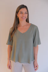 Blusa volado verde Cápsula