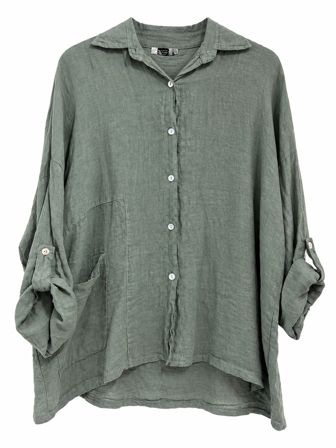 Camisa Libia verde seco