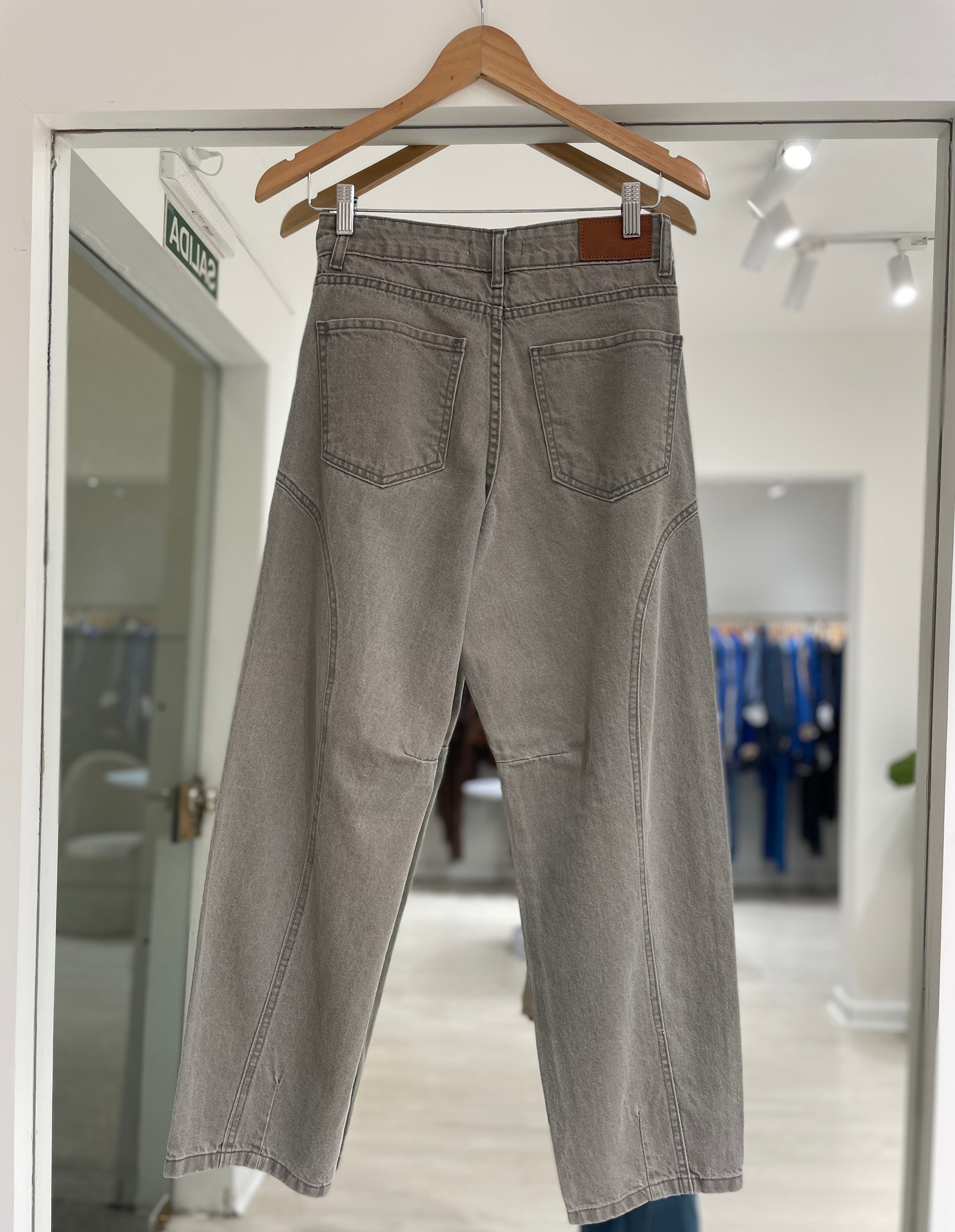 Jean Baggy gris