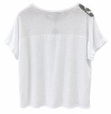 Remera Garzón flores marrones