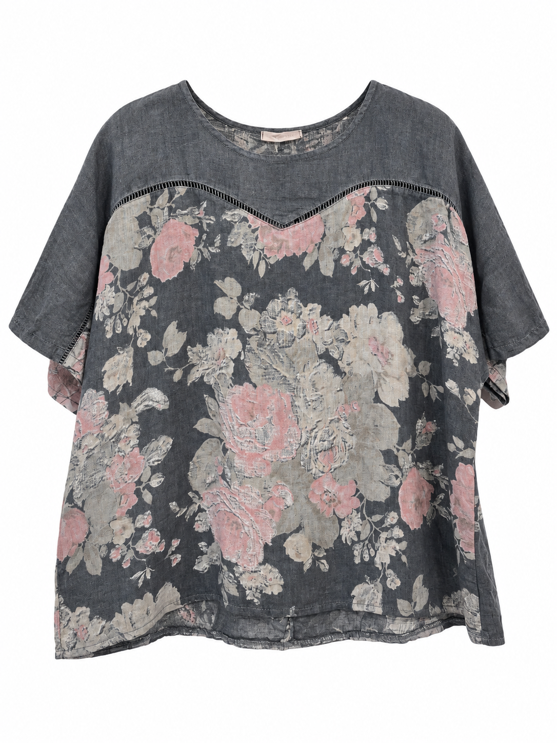 Blusa Garden azul jean