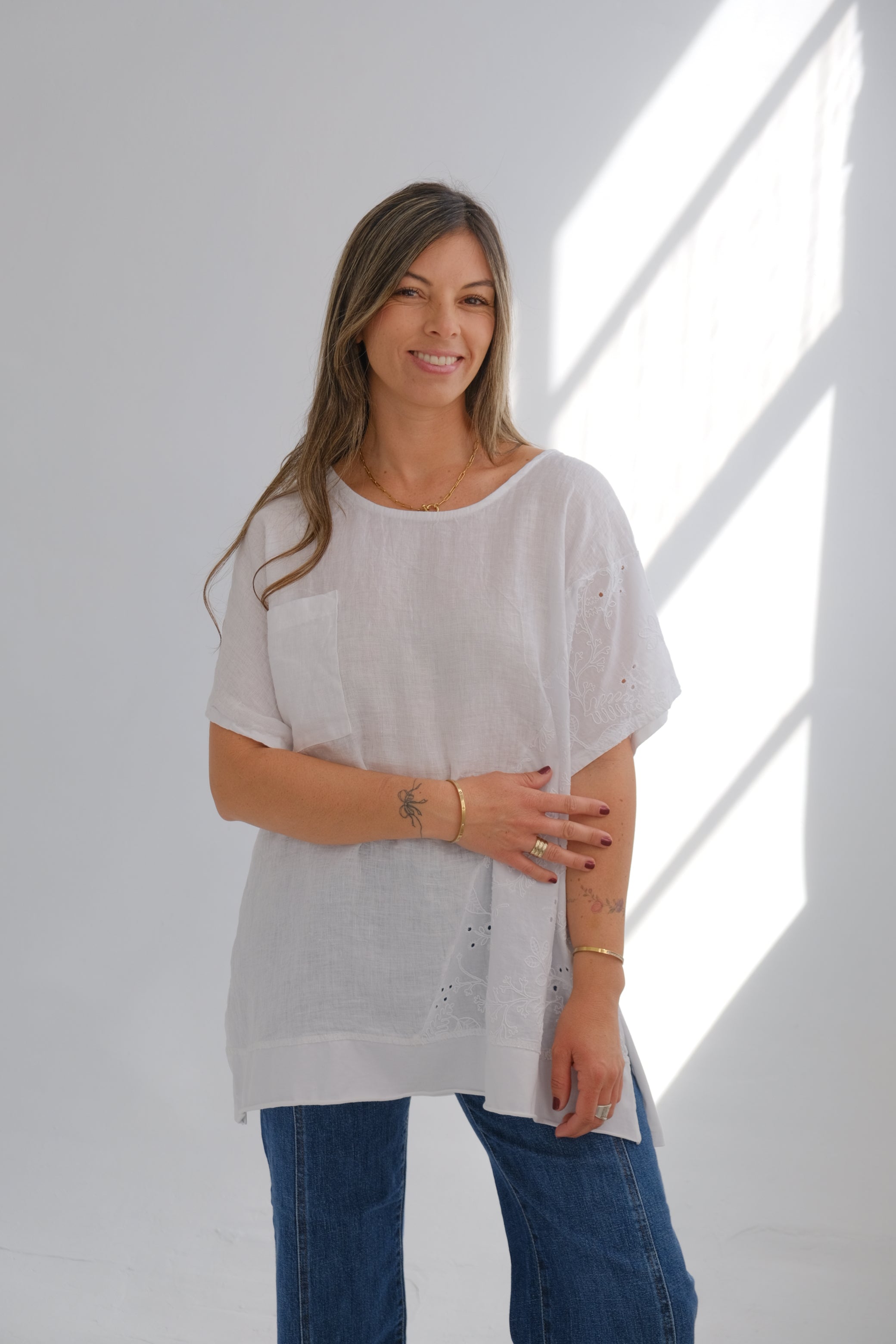Blusa Azucena Blanco