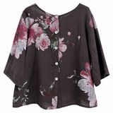 Blusa candela estampada chocolate