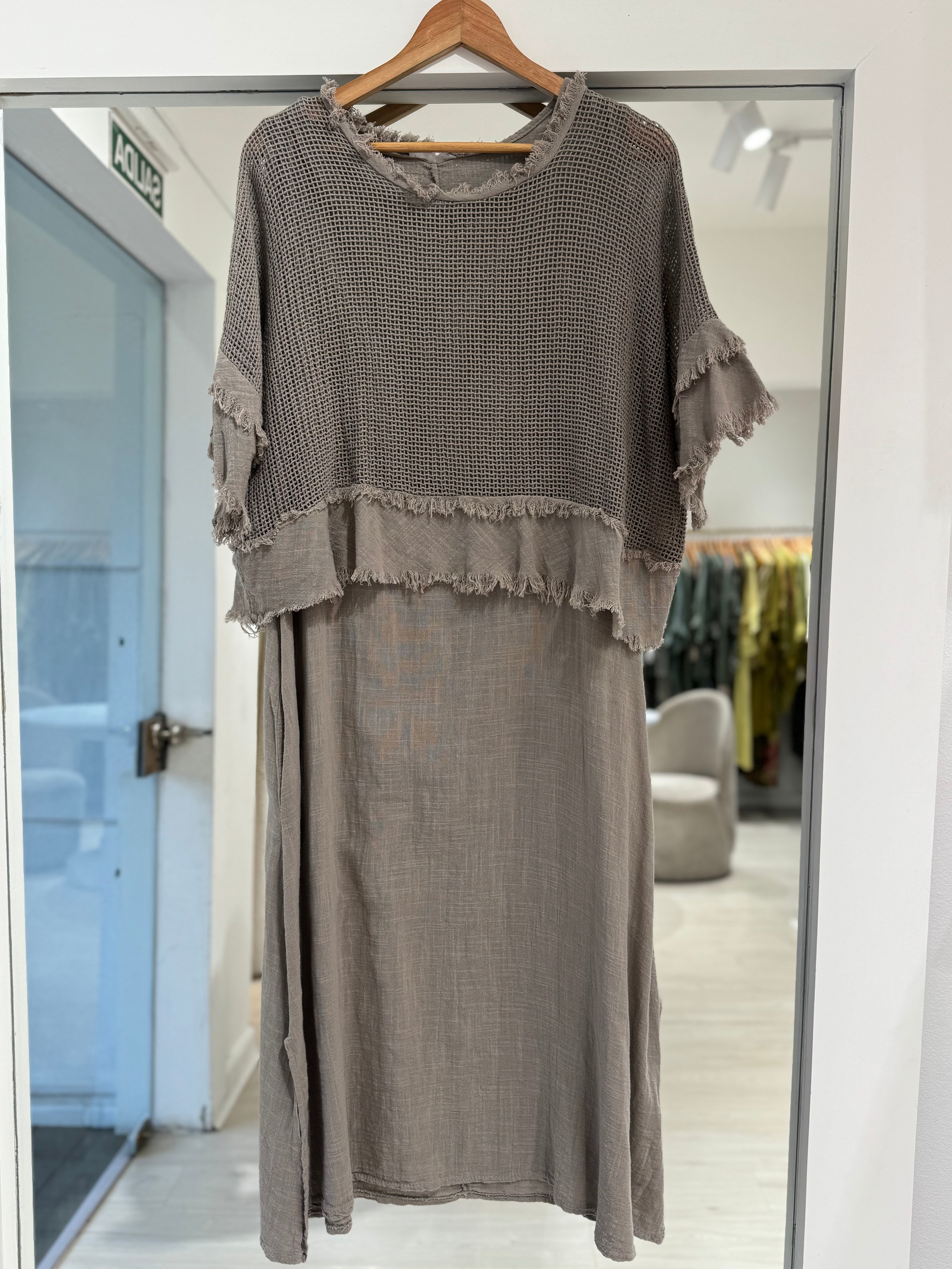 Vestido Jacinta Visón
