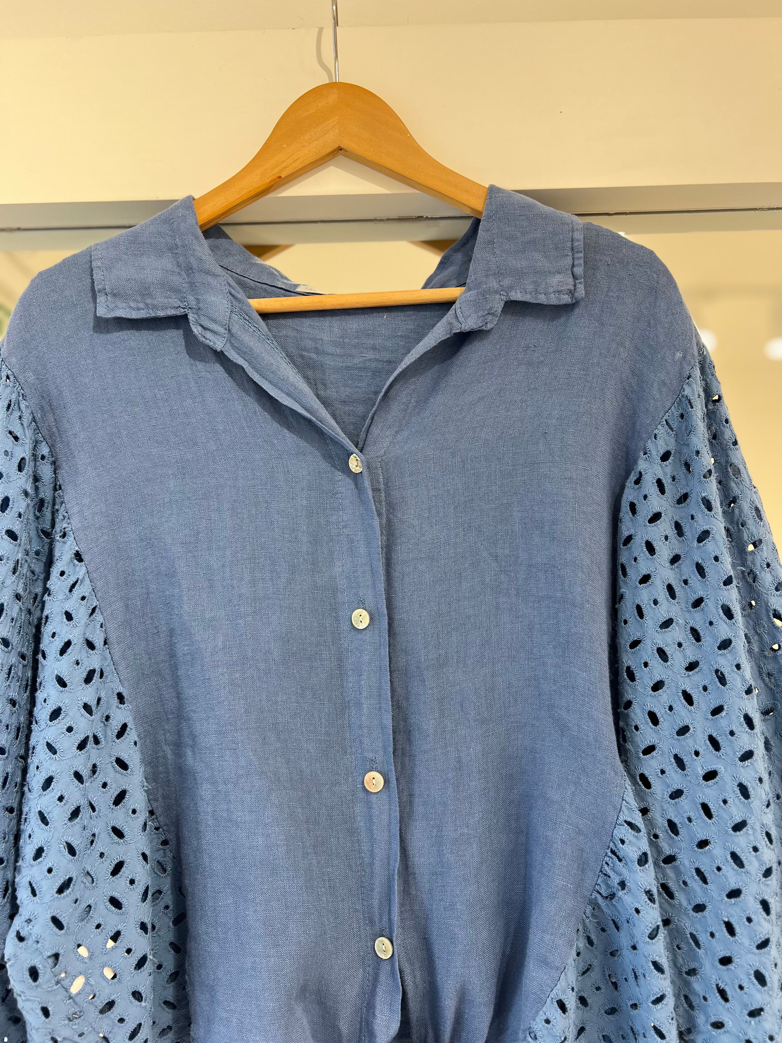 Camisa Mila azul Jean