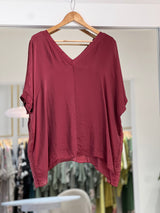 Blusa Solana bordó