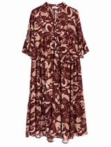 Vestido Iris bordó