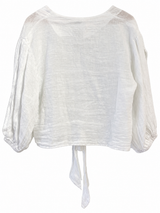 Blusa nudo blanca