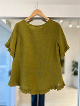 blusa Marina verde pistacho