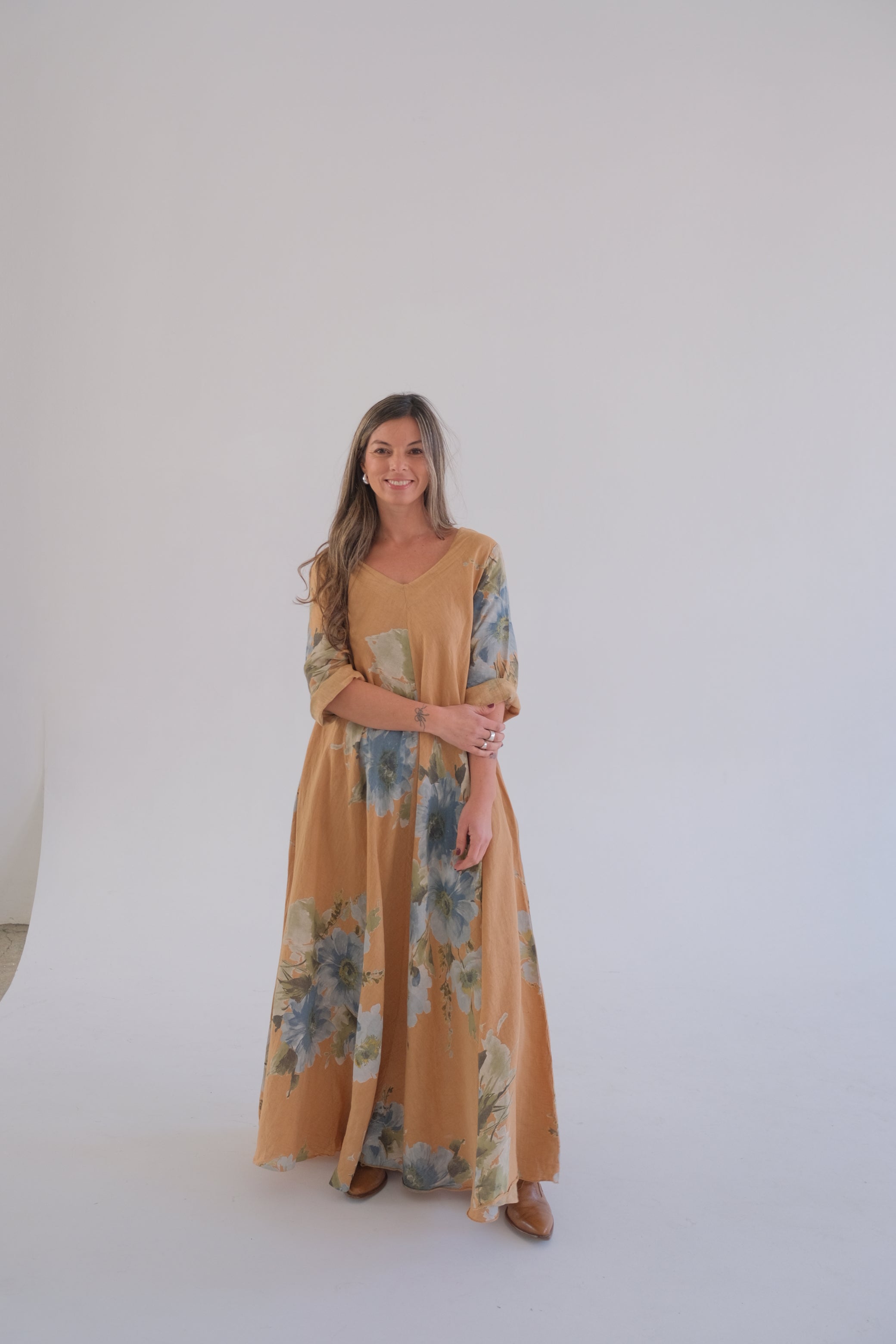 Vestido Magic ESTAMPADO Camel