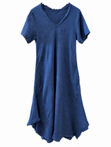 Vestido Mágic Manga Corta Azul Marino