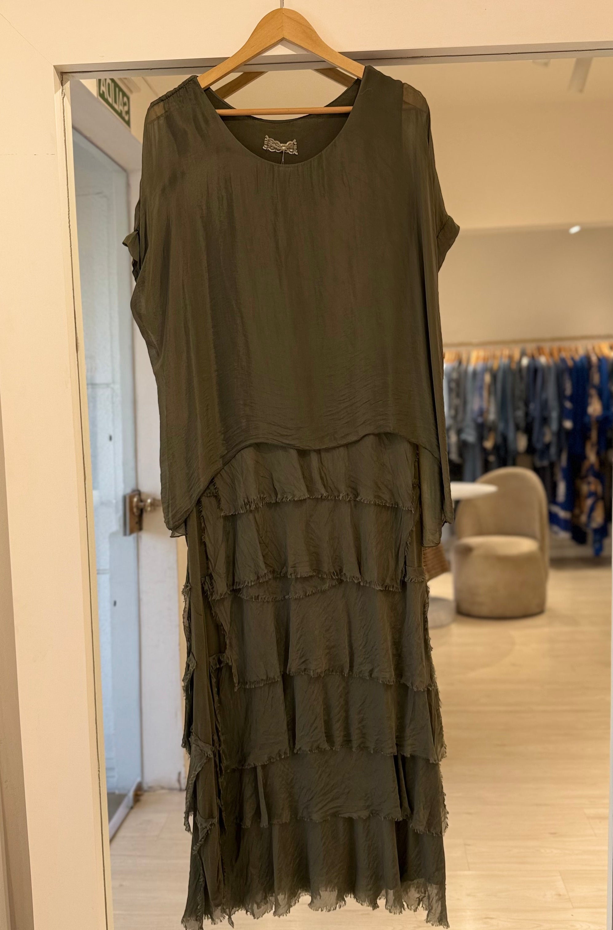 Vestido Aruba Verde Seco