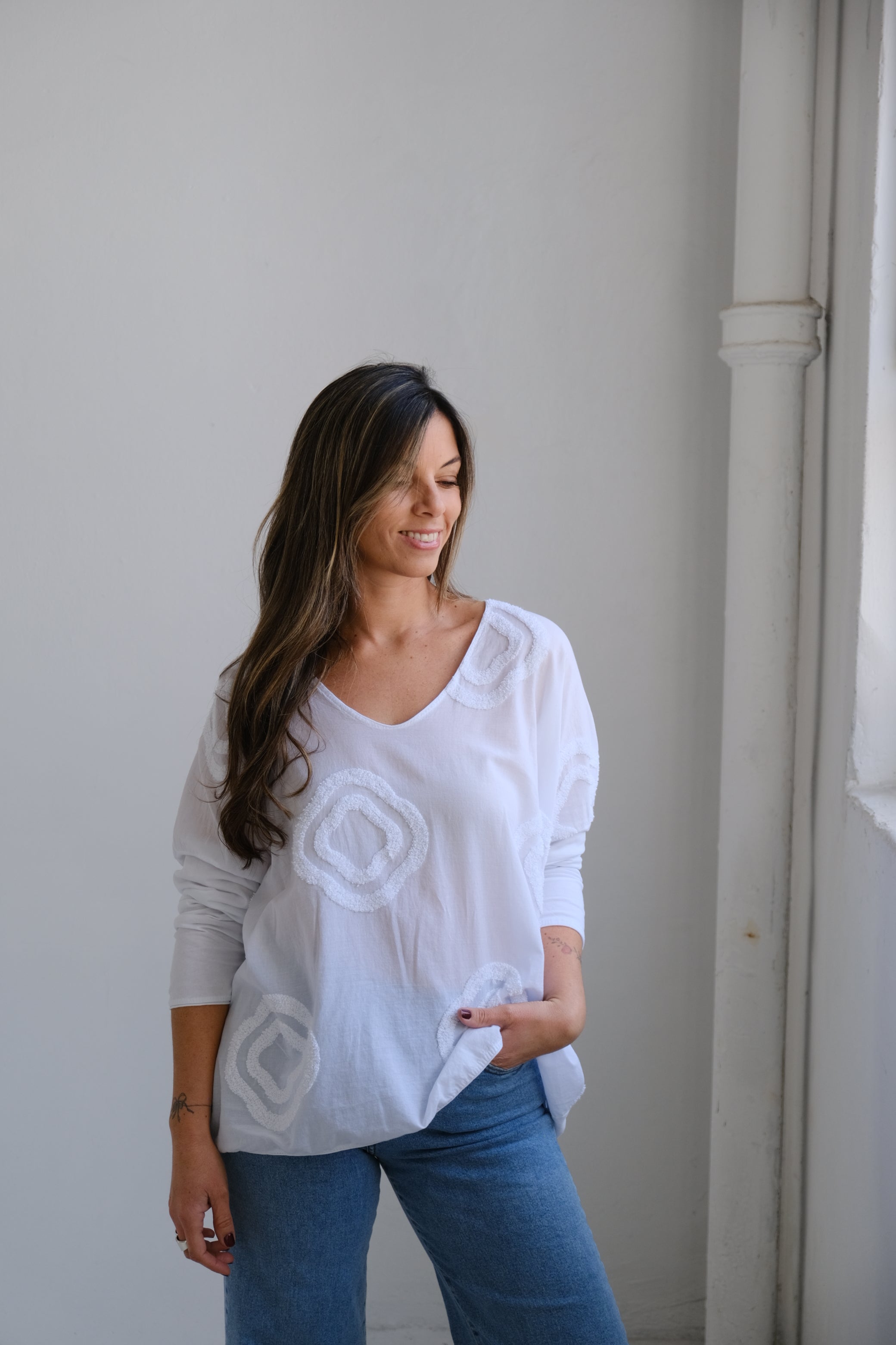 Remera Rombo Blanco