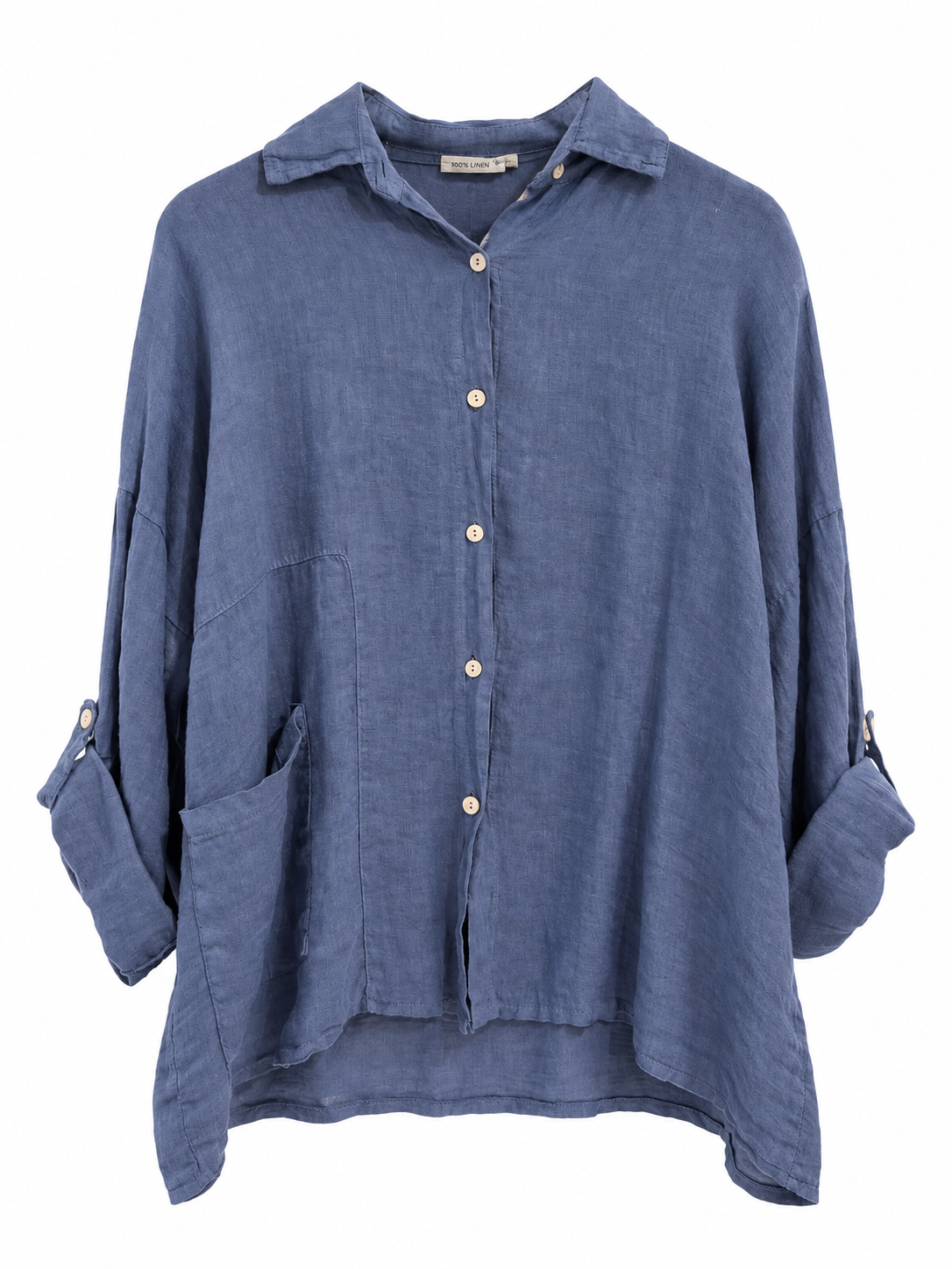 Camisa Libia azul jean
